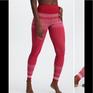 Fabletics High Waisted Seamless Fair Isle Leggings